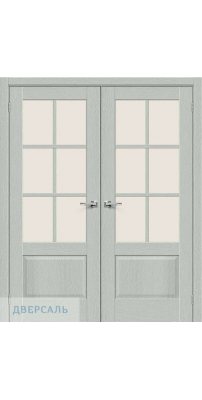 Двустворчатая дверь Прима-13.0.1 grey wood/magic fog